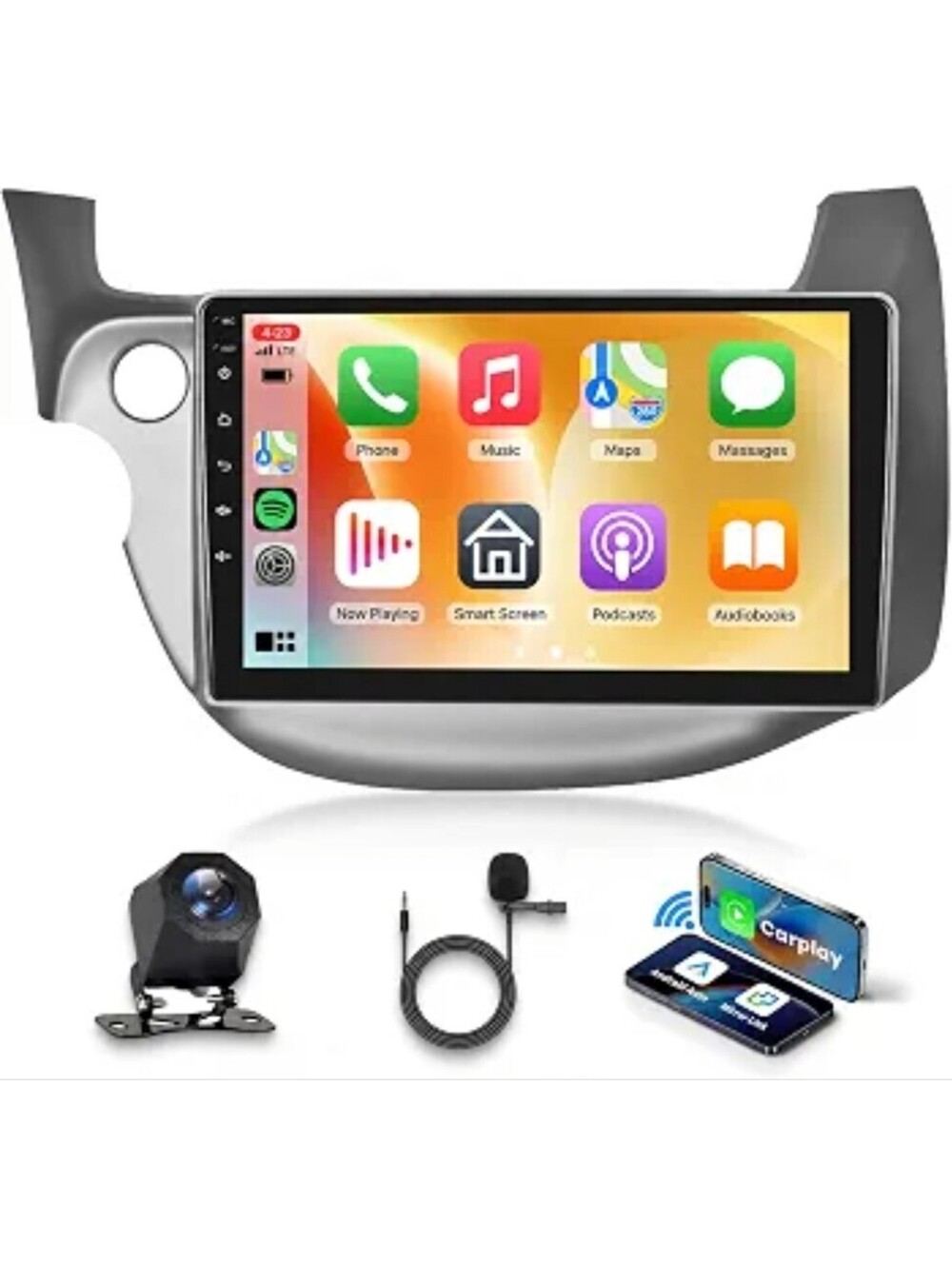 10.1" Linux Car Stereo for Honda Fit 2008-2013 Wireless CarPlay Android Auto